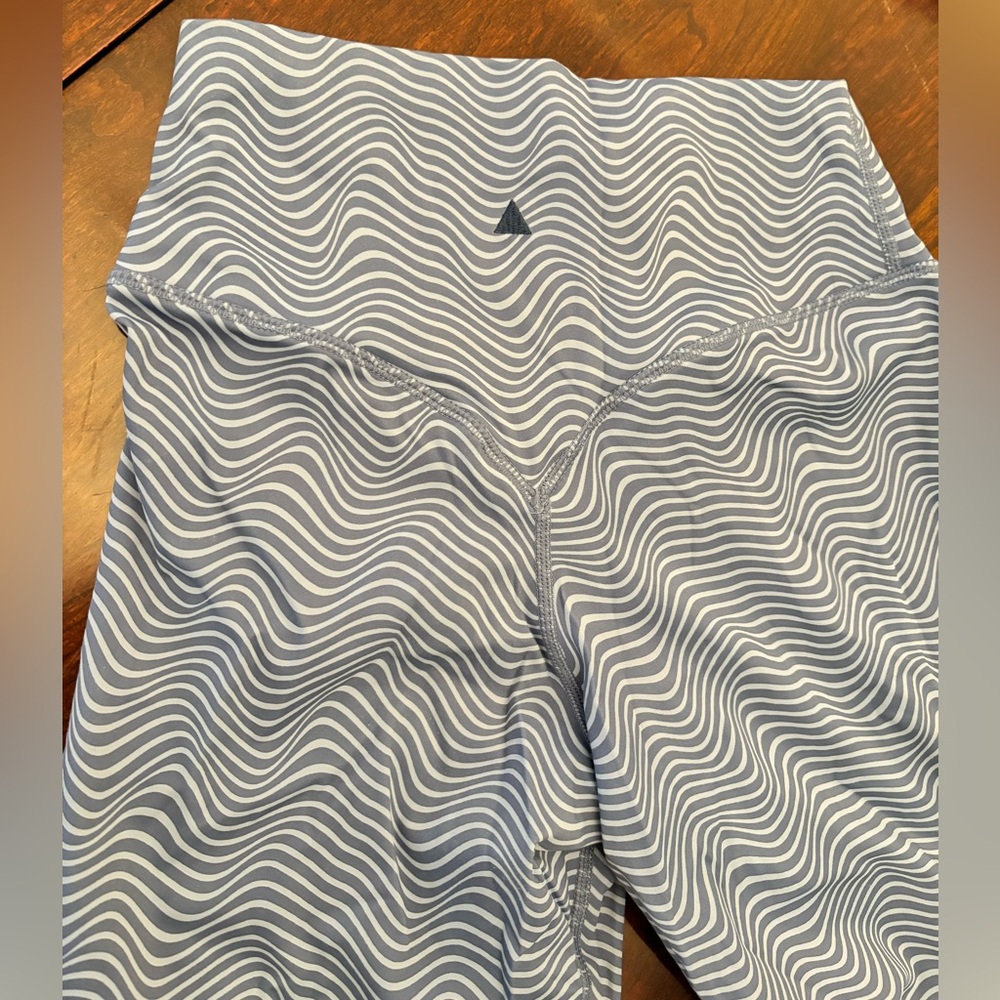 Balance Athletica Blue Wave Pattern Leggings